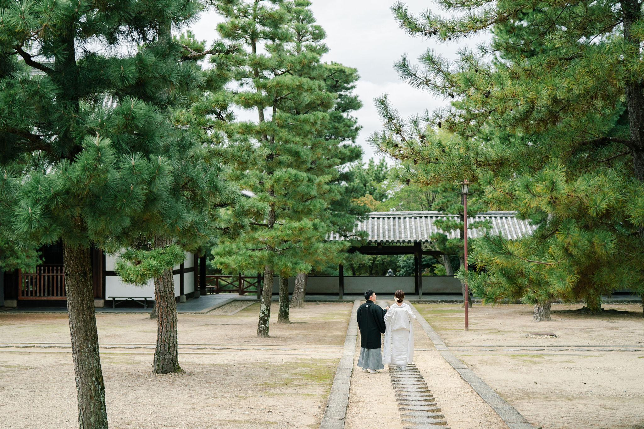 京都の萬福寺で前撮りの写真
