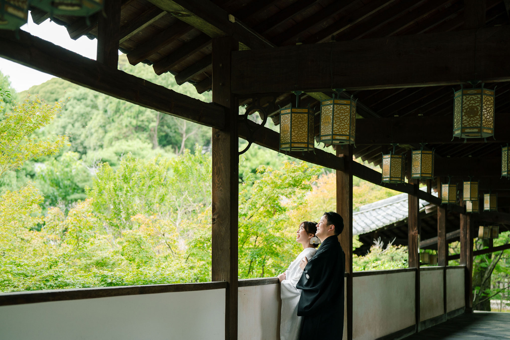 京都の萬福寺で前撮りの写真