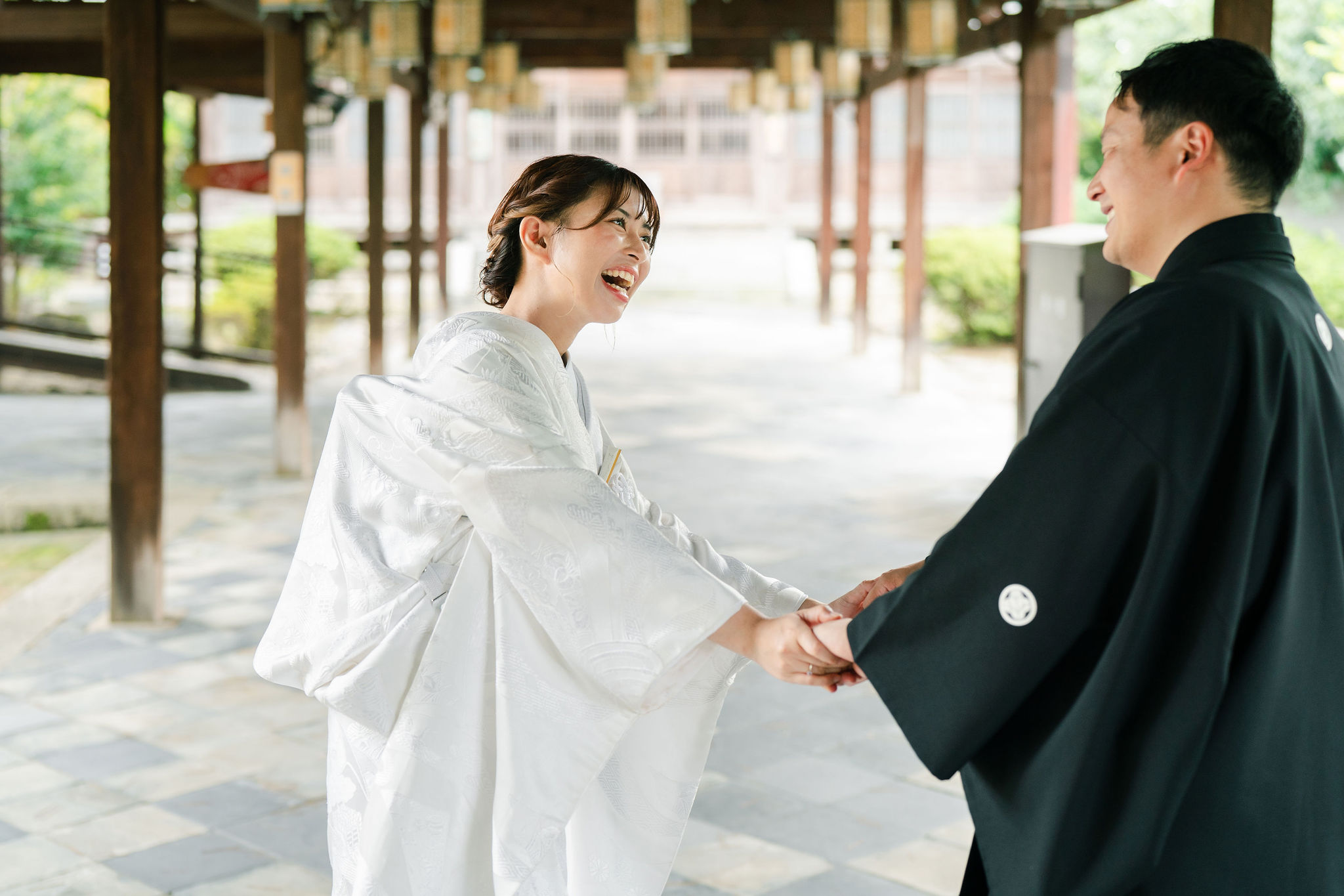 京都の萬福寺で前撮りの写真