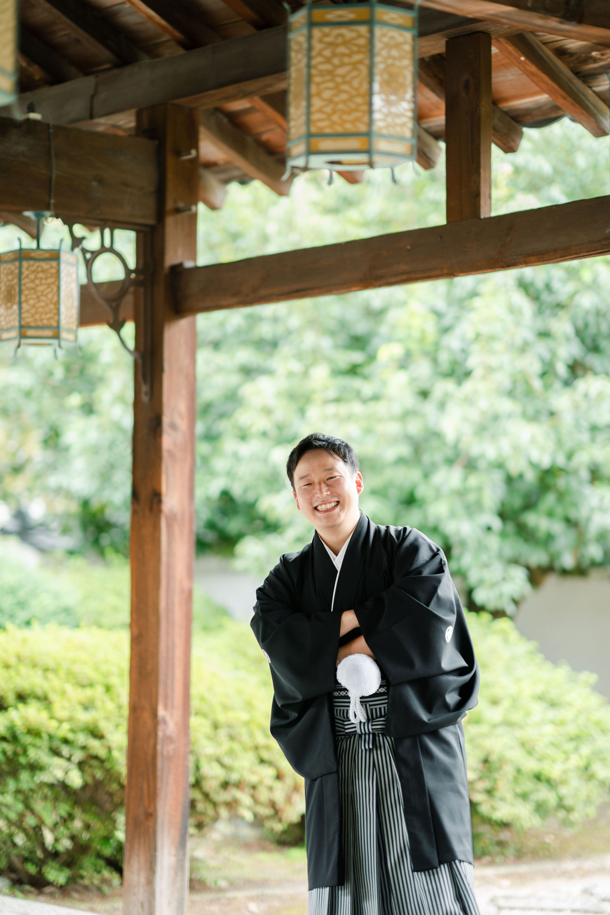 京都の萬福寺で前撮りの写真
