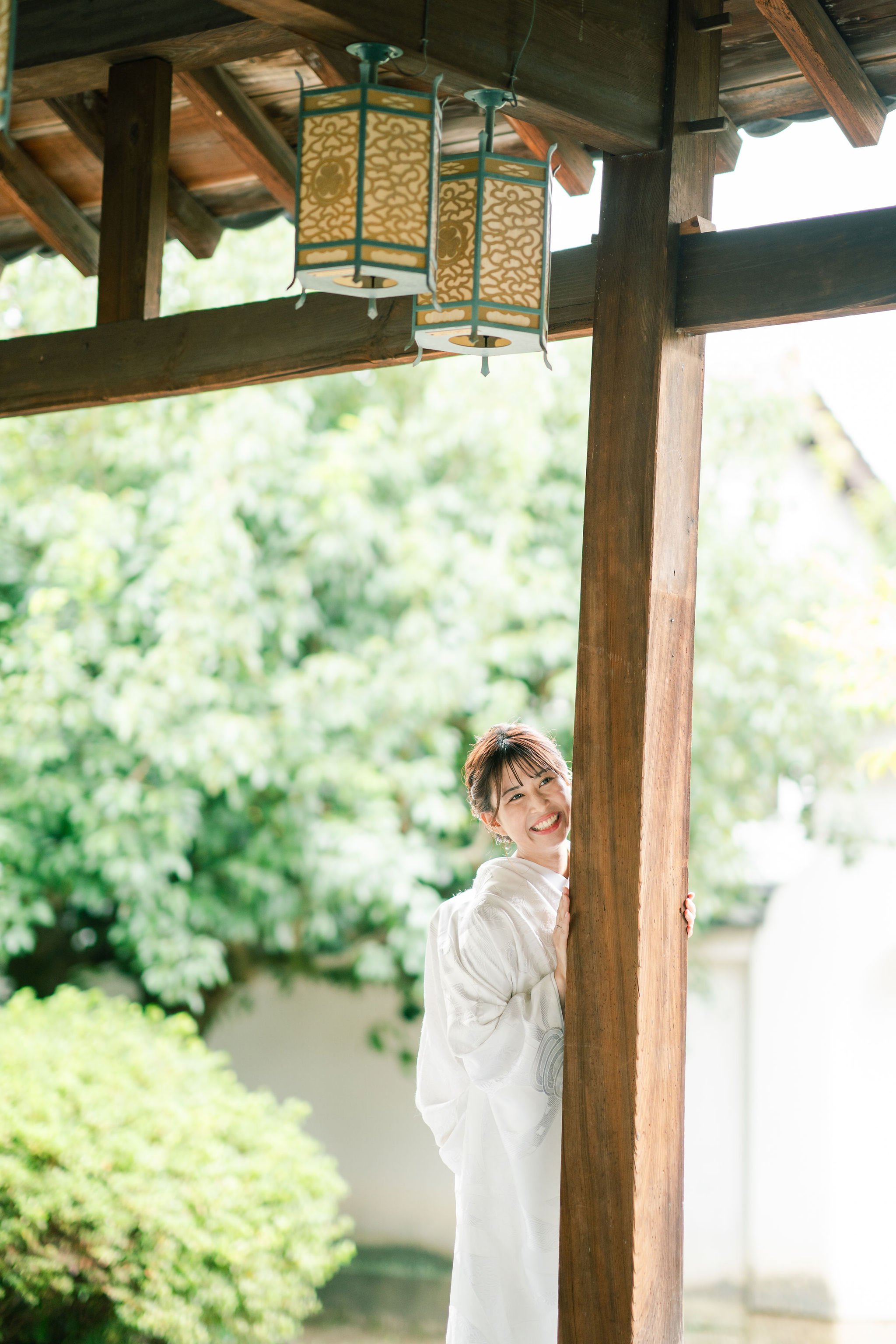 京都の萬福寺で前撮りの写真