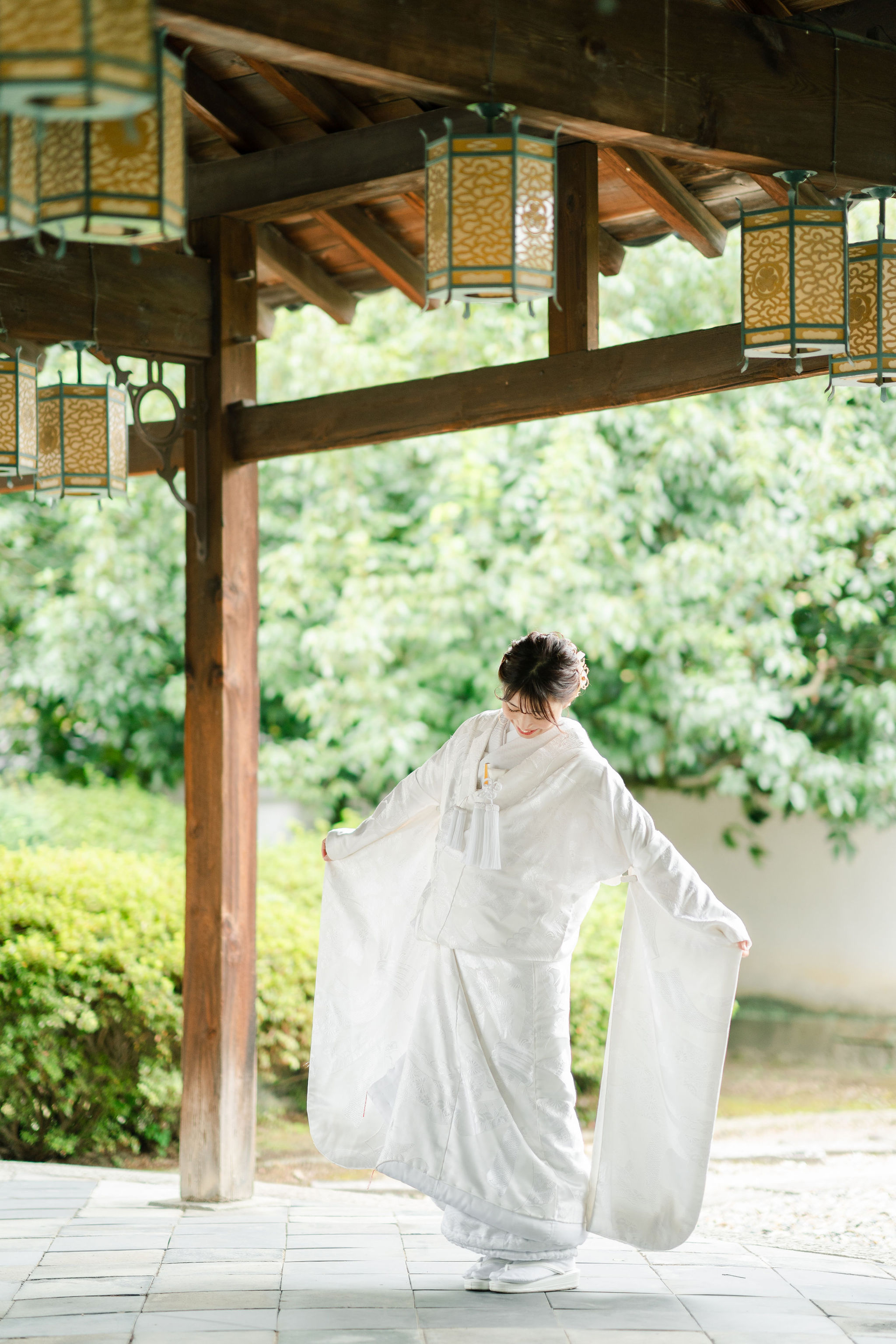 京都の萬福寺で前撮りの写真