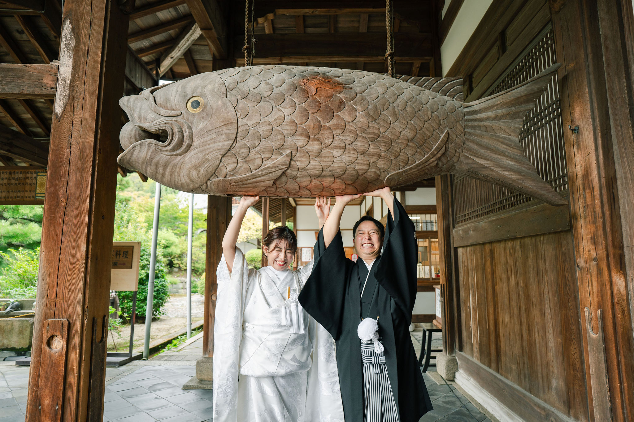 京都の萬福寺で前撮りの写真