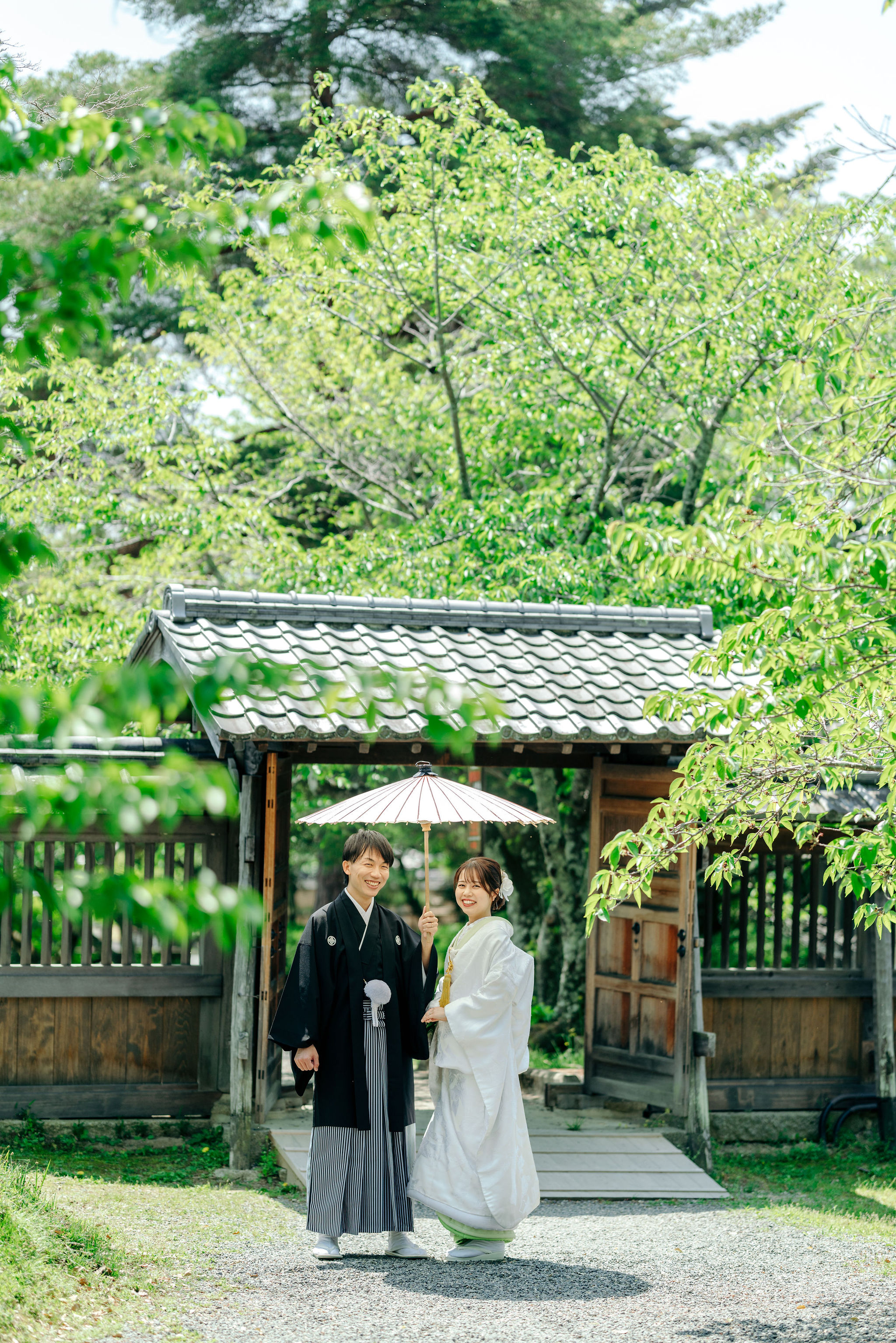 大覚寺で前撮り（白無垢）