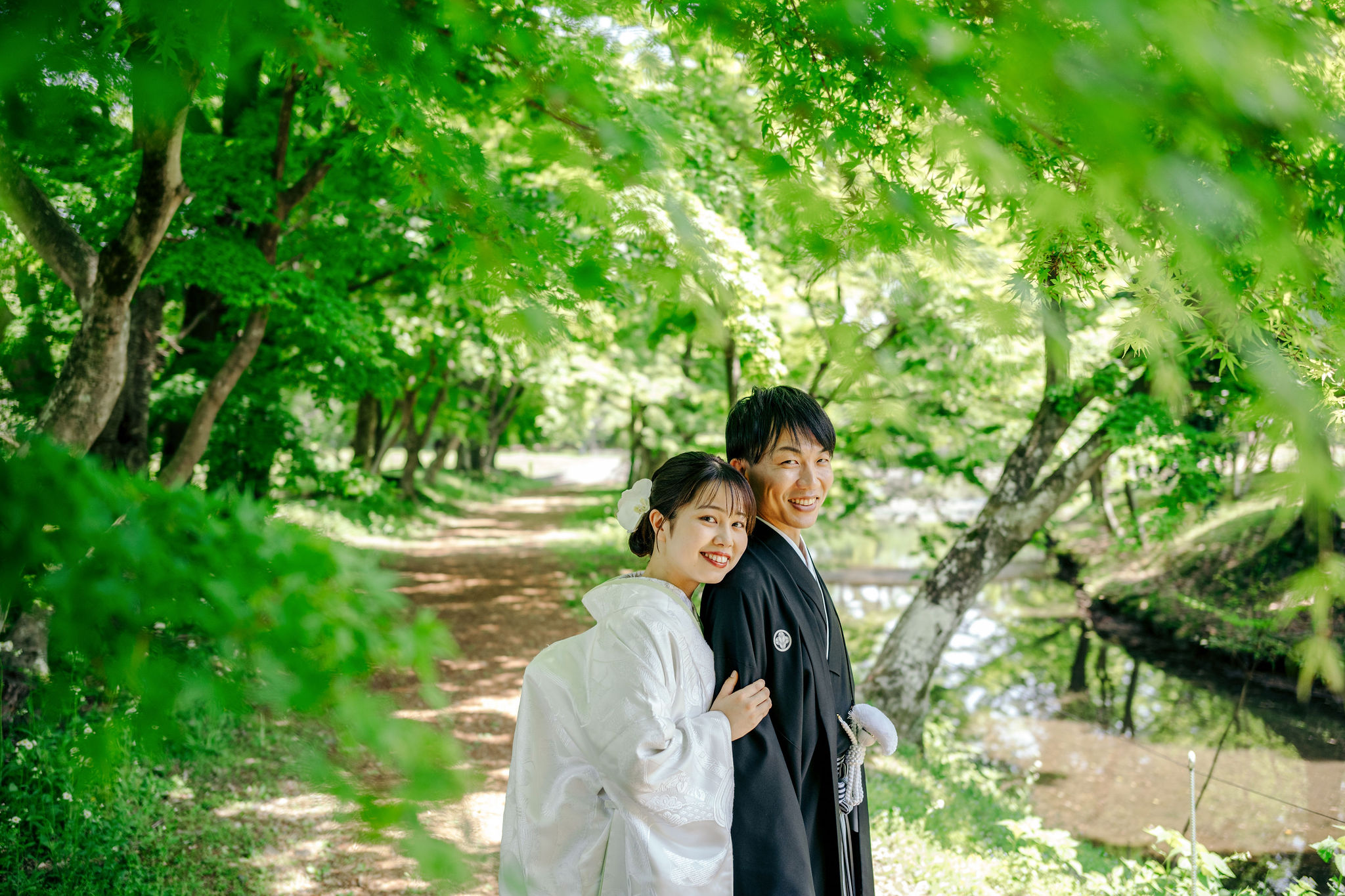 大覚寺で前撮り（白無垢）