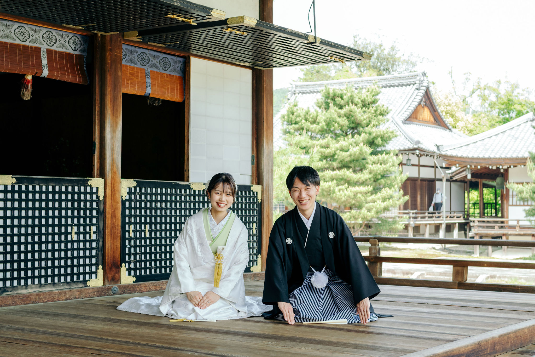 大覚寺で前撮り（白無垢）