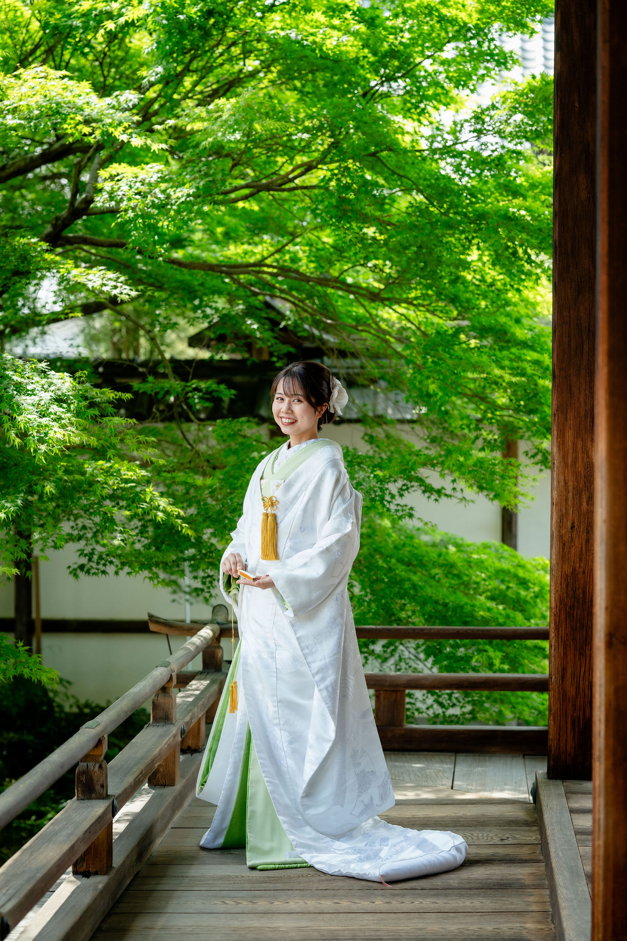大覚寺で前撮り（白無垢）