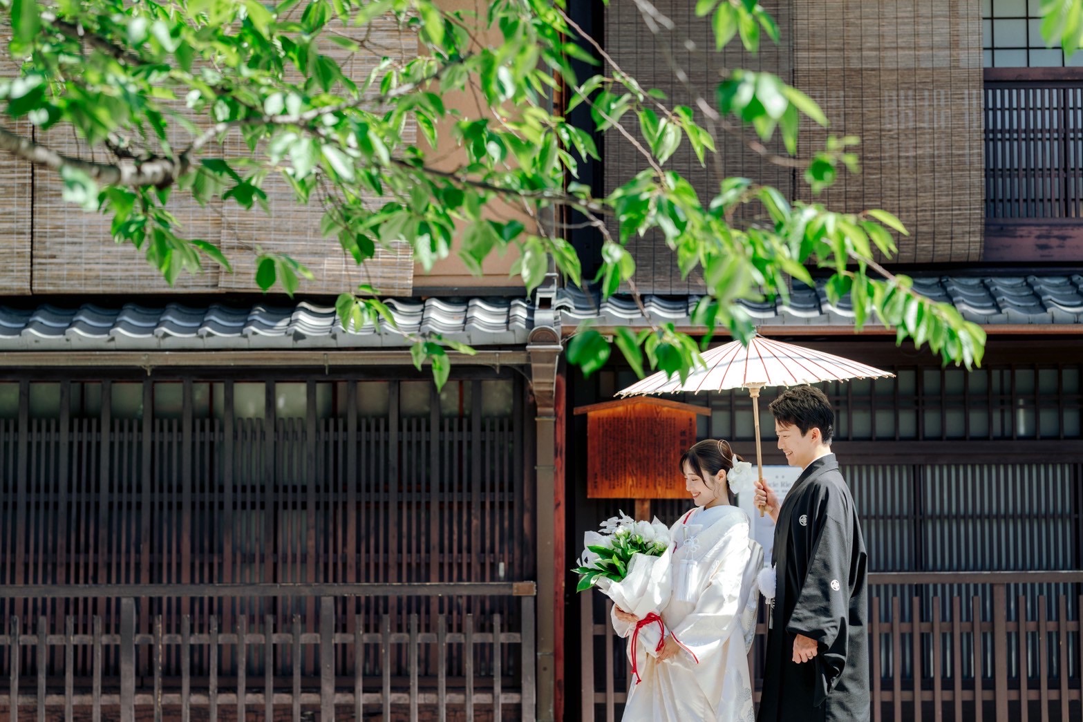 祇園前撮りイメージ(新緑)|京都前撮り美翔苑