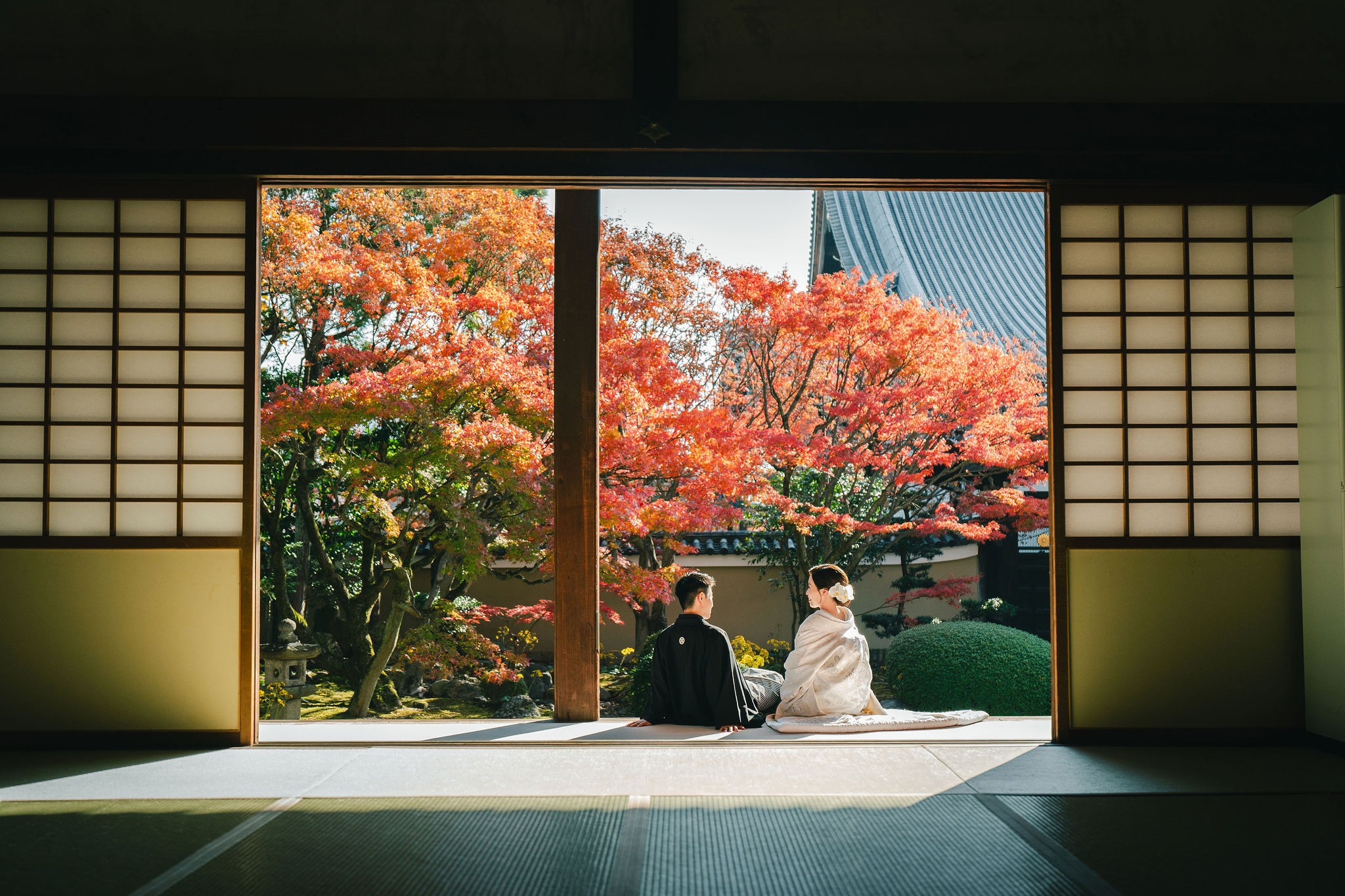 京都の妙顕寺前撮りイメージ｜紅葉