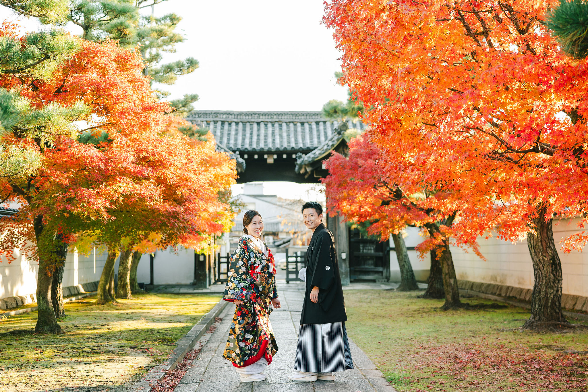 京都の妙顕寺前撮りイメージ｜紅葉