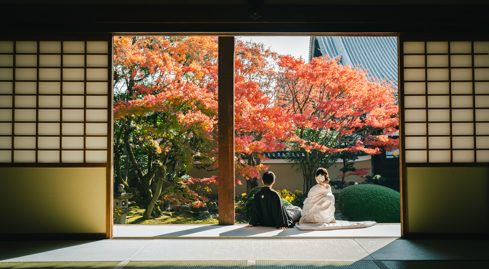 妙顕寺　紅葉前撮り