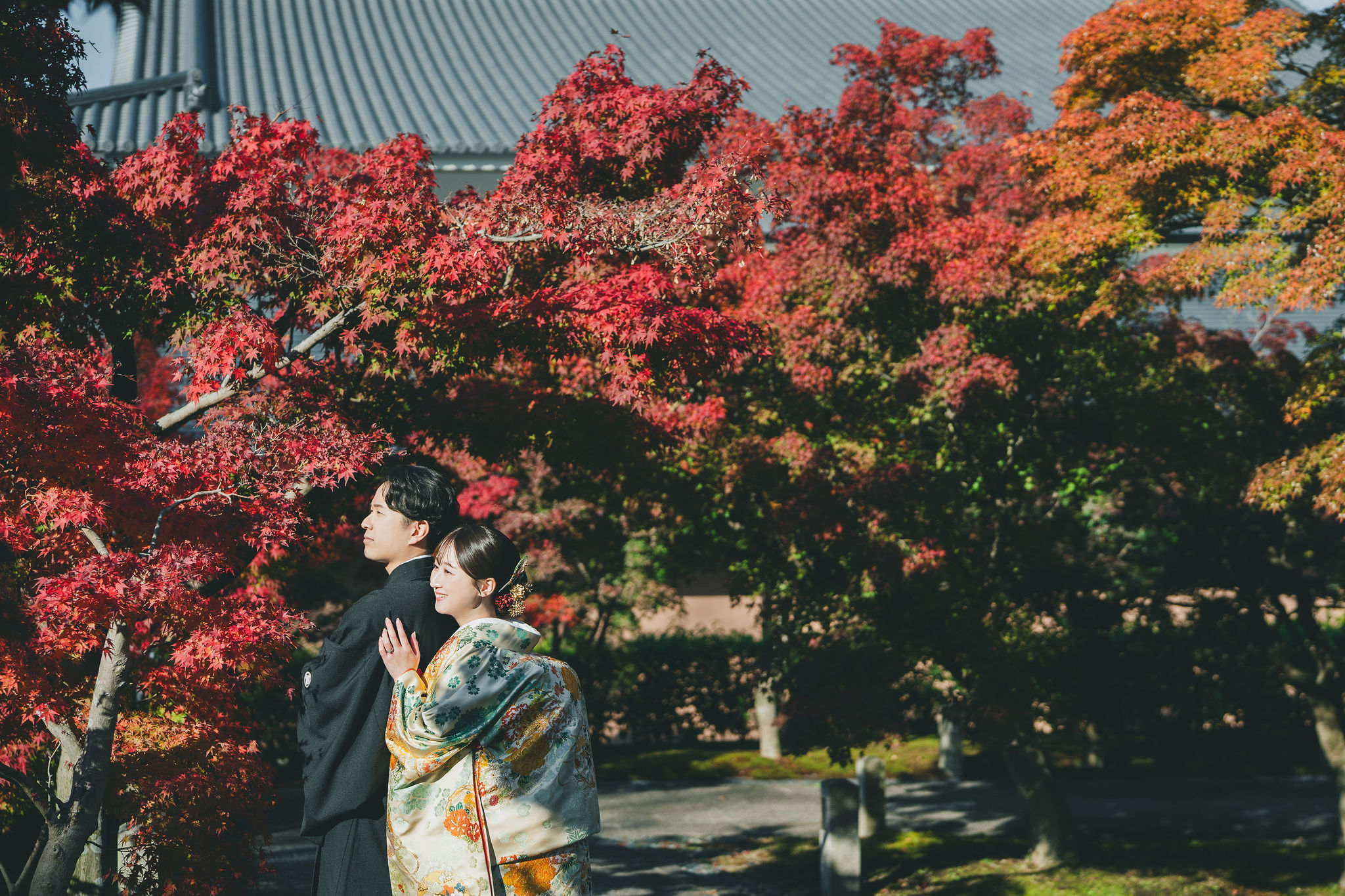 紅葉の智積院前撮り