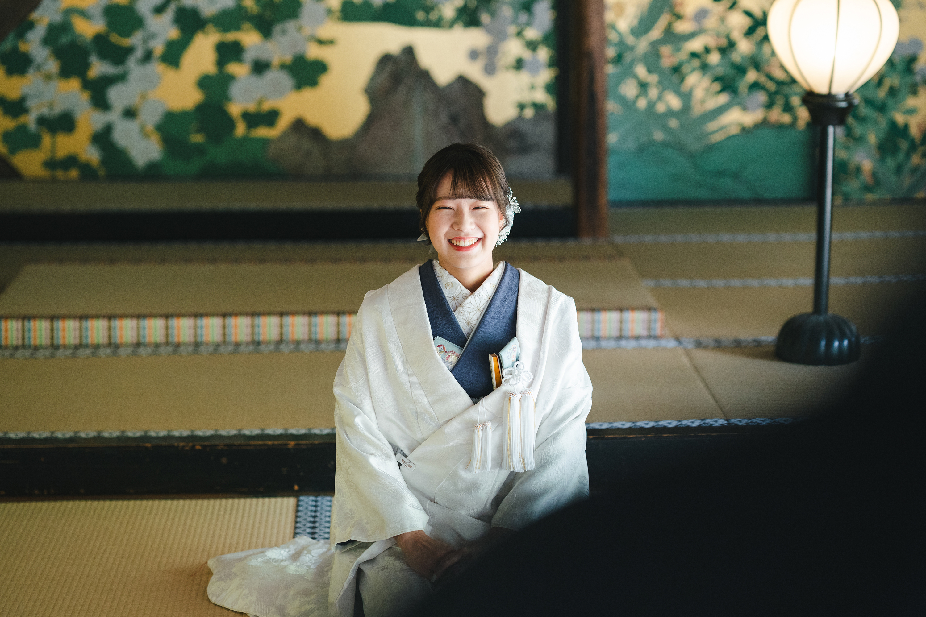 智積院の正座シーンのオフショット