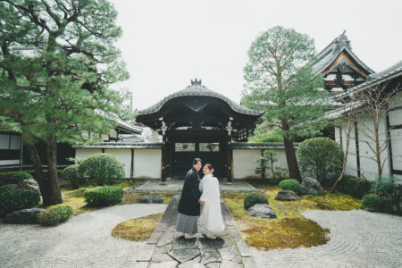 京都の寺院「本法寺」の前撮りイメージ