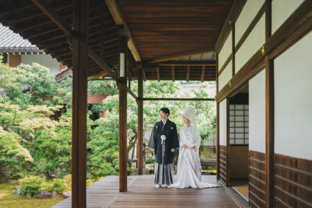 本法寺前撮りイメージ（白無垢）