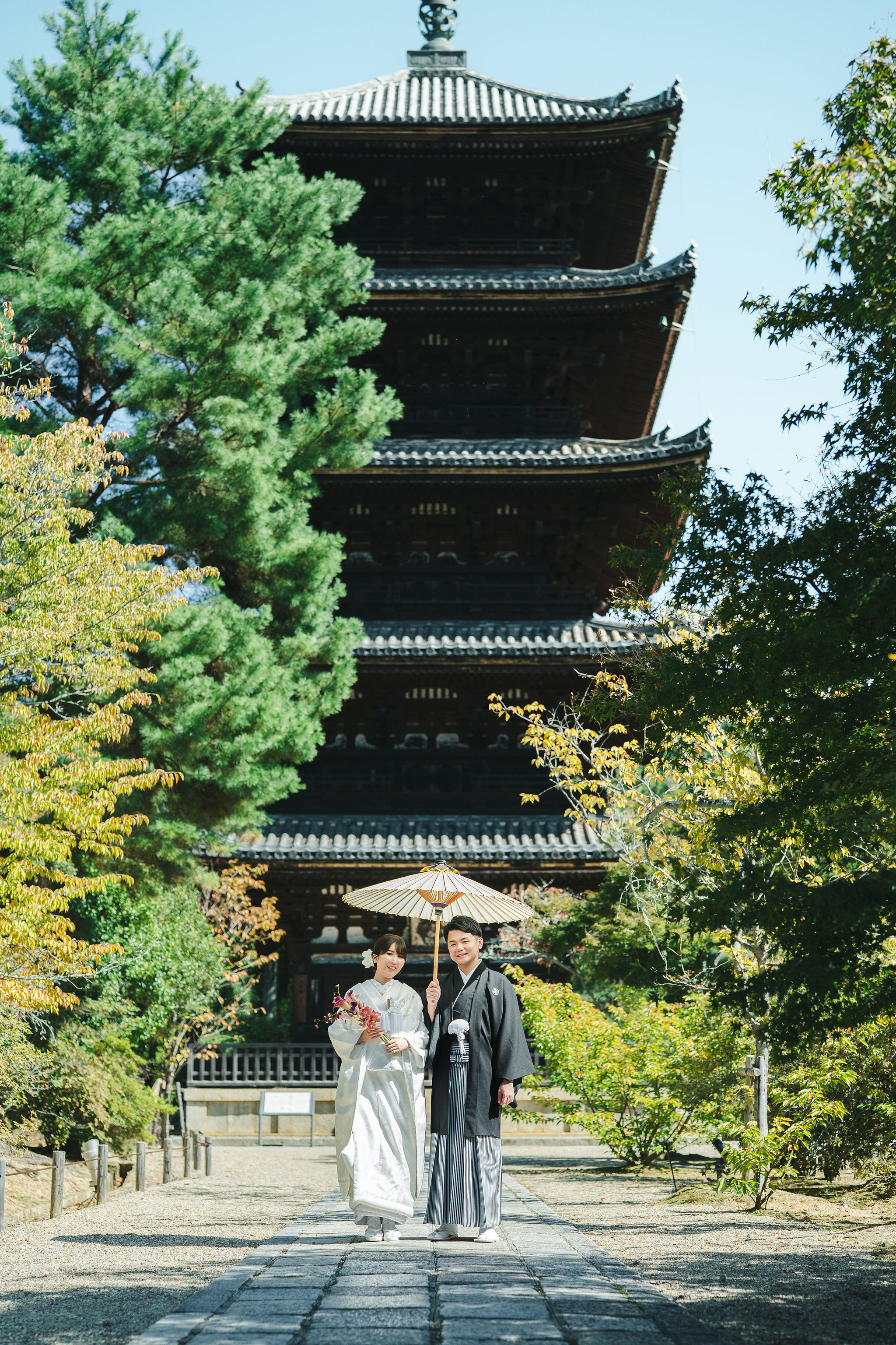 10月の仁和寺(五重塔)