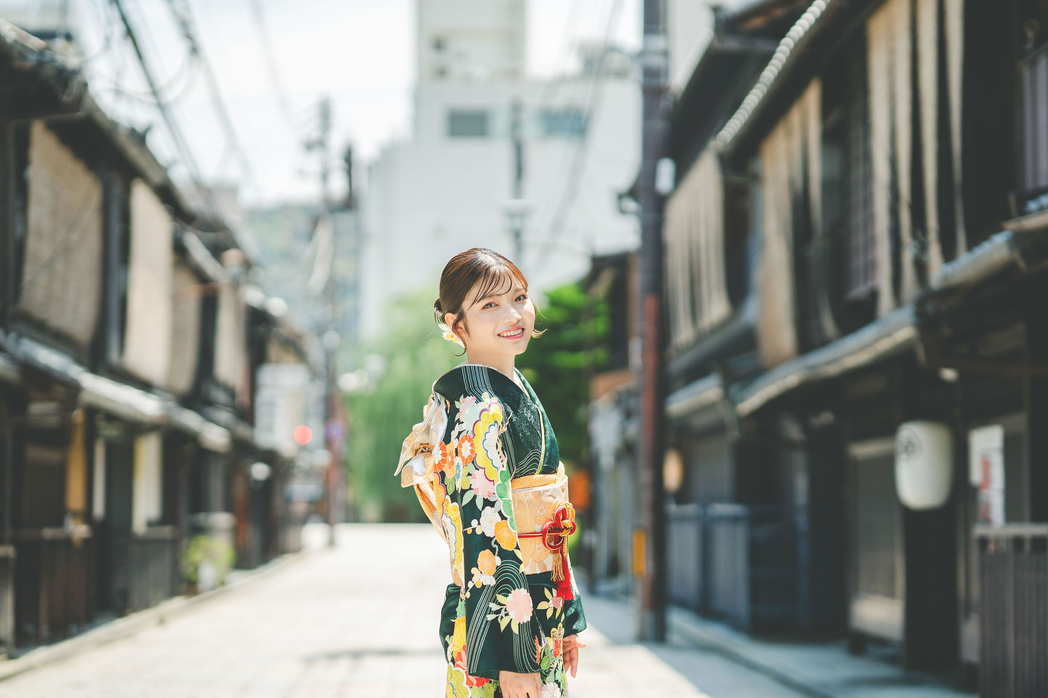 祇園で成人式前撮り